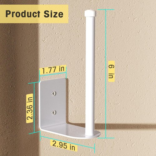 Durmmur Hat Racks - 4 Pack Stainless Steel Baseball Cap Organizer with Strong Adhesive | White 6 in