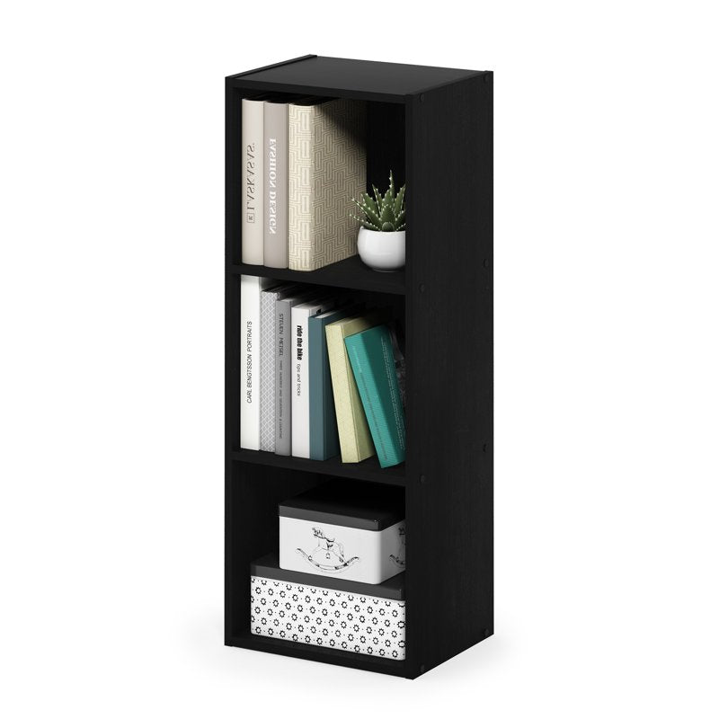 3-Tier Open Shelf Bookcase - No Tool Assembly, Multiple Finishes