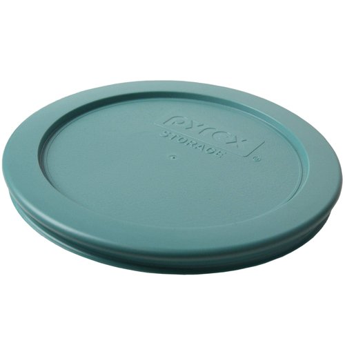 Pyrex (3) 7200-PC 2-Cup, (3) 7201-PC 4-Cup, and (3) 7402-PC 6/7-Cup Turquoise Lids - Made in USA