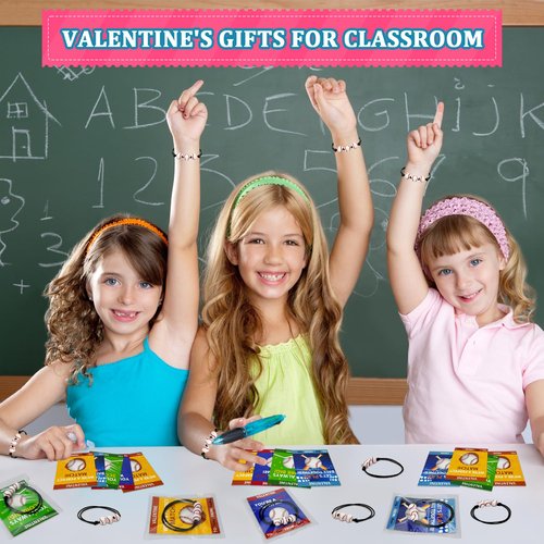 Baseball Valentines Day Classroom Exchange Gifts for Kids,30 Pack Sports Bracelets with Cards for Boy Girl,Valentine Non Candy Treats Party Favors Goodie Bag Stuffers,School Prizes for Toddler Student