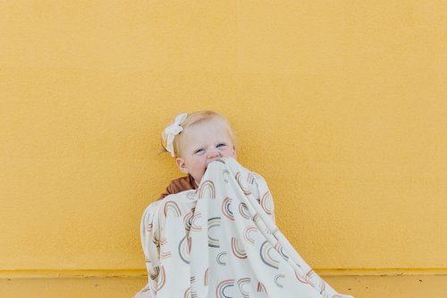 Copper Pearl Large Premium Knit Baby Swaddle Receiving Blanket Kona
