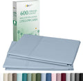 Luxuriously Soft 600 Thread Count Cotton Pillowcases - Set of 2 in Blue for Standard & Queen Pillows