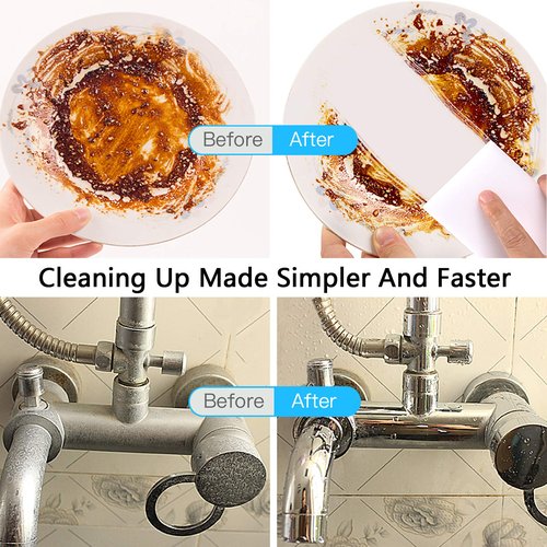 100 Pack Magic Sponges Eraser for Cleaning, Premium Reusable Melamine Sponge Scrubber Foam Cleaning Pads for Kitchen Dishes, Bathtub, Baseboard, Shoes Cleaner, Not Easily Rip