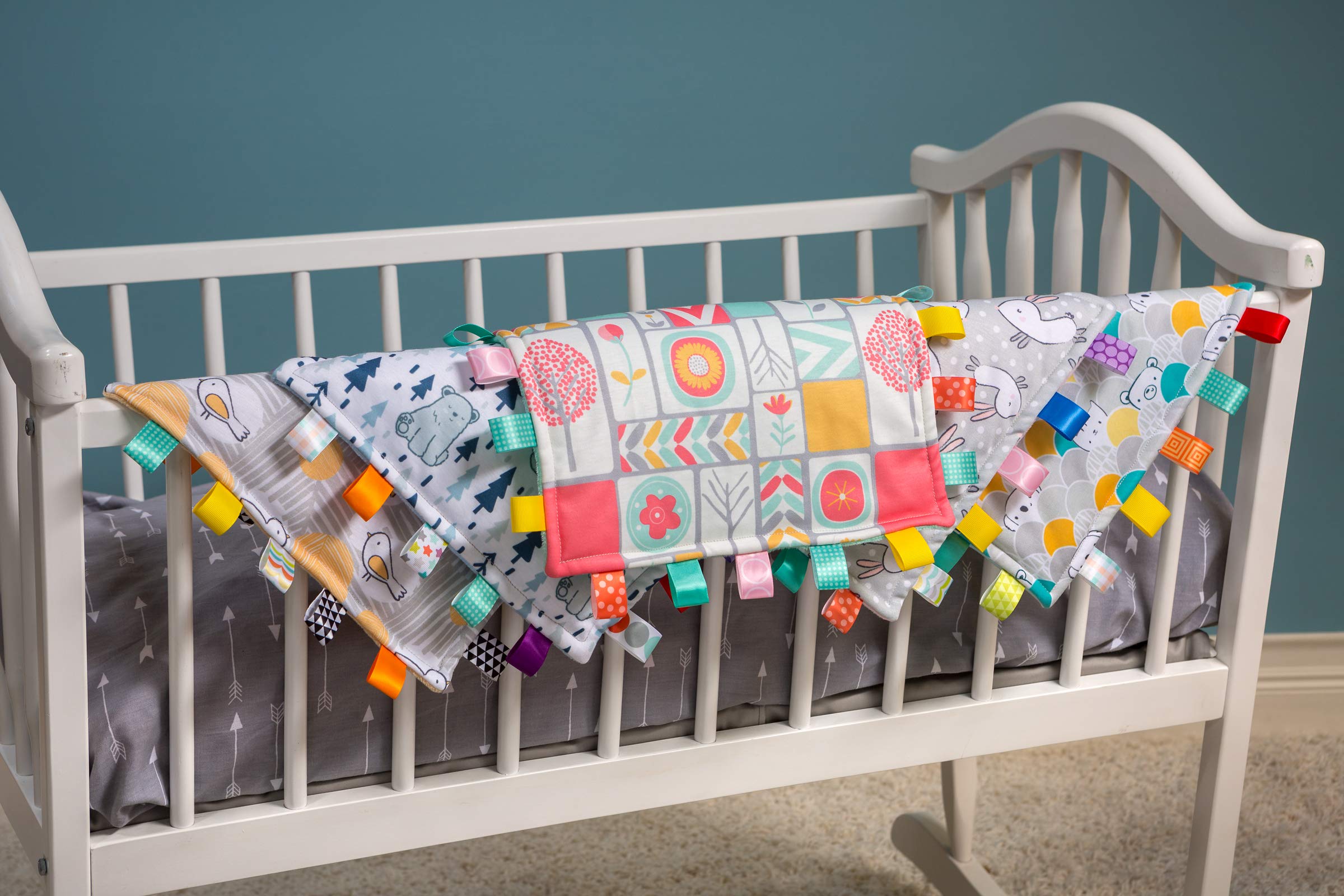 Taggies Original Blanket, 12 X 12", Comfy Birds (41510)