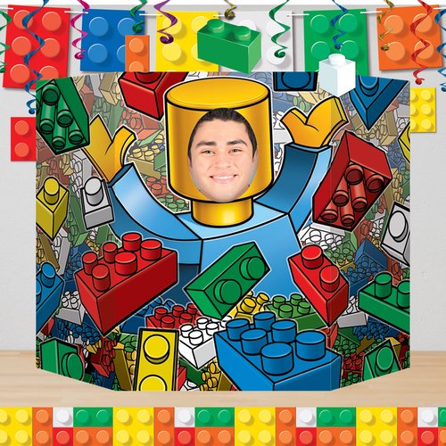 Beistle , 2 Piece Building Blocks Photo Props, 37" x 25"