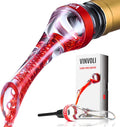 VINVOLI Wine Aerator - Deluxe 2026 Wine Air Aerator - Wine Aerators Pourer - Red Wine Decanter with Aerator - Wine Aerator Pourer Spout - Professional Quality for Wine Lovers and Sommeliers