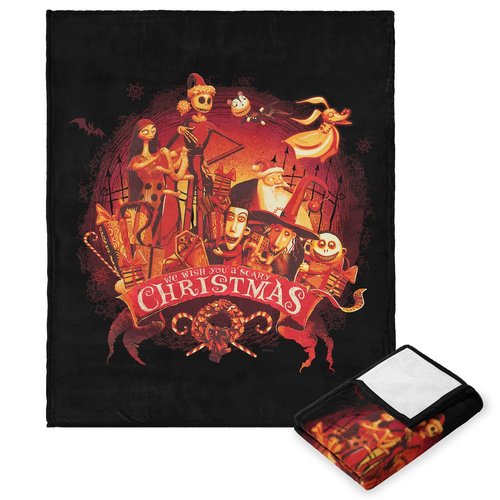 Northwest Nightmare Before Christmas Silk Touch Throw Blanket, 50" x 60", Forever Haunted