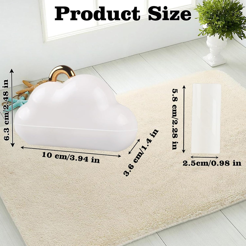 Skiennix Mini Travel Lint Roller - Reusable Pet Hair Remover with 150 Refillable Sheets | White