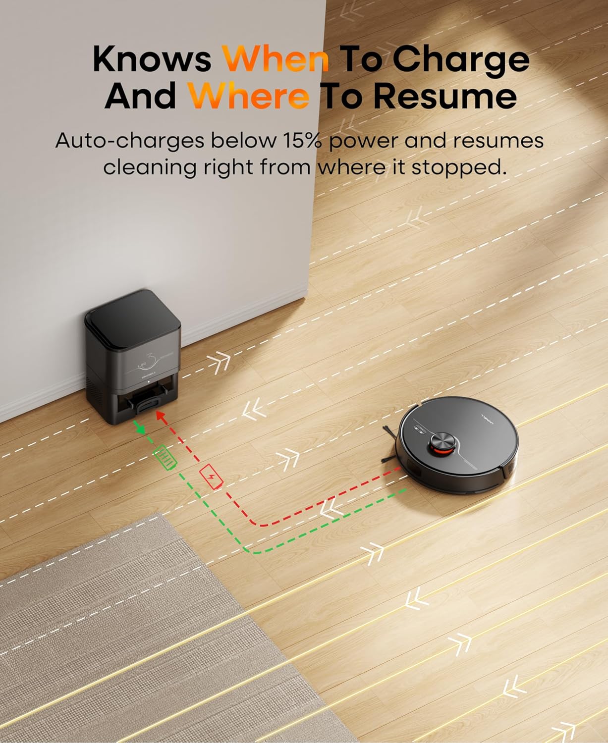 Skiennix Robot Vacuum and Mop Combo - Self-Emptying 7000Pa Cleaner with LiDAR Navigation | 180 Mins Run Time, Home Mapping for Pet Hair and Hard Floors