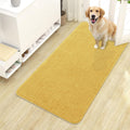 OLANLY Dog Door Mat - Absorbent Non-Slip Chenille for Muddy Paws | 44x24 Yellow Quick-Dry Doormat