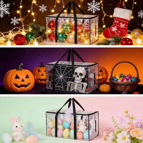 Clear Storage Bins - 4 Pack Heavy Duty 93L (24.5 Gallon) Stackable Plastic Totes with Lids | Ideal for Home Organization