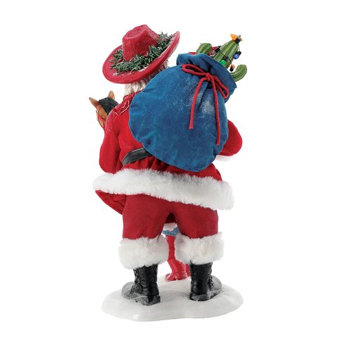 Department 56 Possible Dreams Sports and Leisure Santa Cowboy Round Up Figurine, 11 Inch, Multicolor