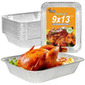 Gladify Aluminum Foil Pans 9x13 Disposable Baking Pans 30 Pack Heavy Duty Half Size Tin Foil Trays for Steam Table, Roasting, Cooking, Heating, Freezing Food