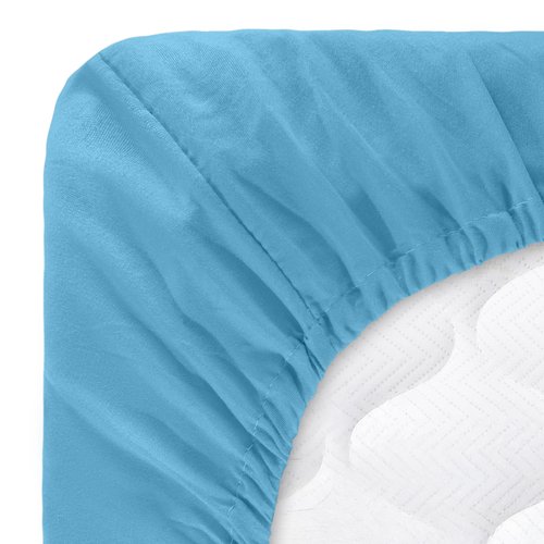 Brushed Microfiber Twin Sheets - 3-Piece Sheet Set with Pillowcase, Flat, and Fitted Sheets - Wrinkle and Fade-Resistant Bedding by Lavish Home (Blue)