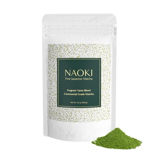 Naoki Matcha Green Tea Powder - Authentic Japanese First Harvest Yame Blend (100g / 3.5oz)