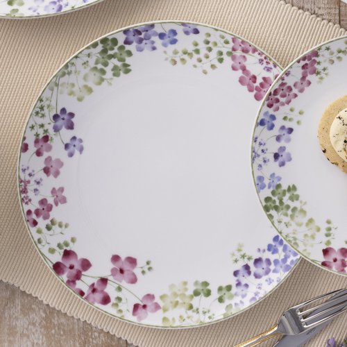 Noritake Bloomington Road Colorful Set of 4 Dinner Plates, 10-1/2"