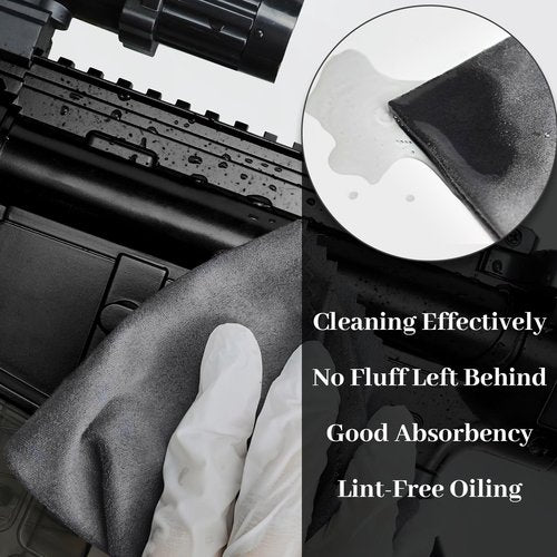 BOVPCAO Microsuede Gun Cloth 3 Pack, 12"x12" - Lint Free, Highly Absorbent Cleaning Rags, Durable Microfiber Cloth for Guns Cleaning, Polishing, Maintaining (Soft & Washable)