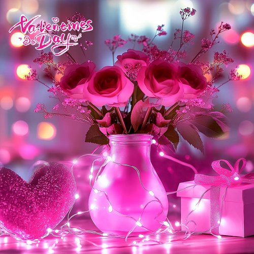 5 Pack Fairy Lights Battery Operated, 7 Feet 20 Led String Lights with Timer, Waterproof Firefly Lights on Silver Wire for Home Party Wedding Christmas Decorations, 6 Hours on/18 Hours Off, Pink