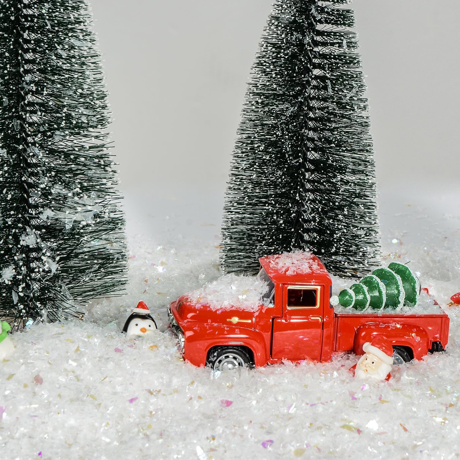 Skiennix Christmas Fake Snow Powder - 8.8 oz Sparkling Snow Filler for Holiday Crafts & Decorations