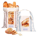 Katgogoo Reusable Bread Bags, Cotton & TPU Lining Bread Bags with Transparent Window, Anti-Slip Lock Keeps Homemade & Sourdough Bread Fresh Longer, Eco-Friendly Washable Storage with Tag(2 Pack)