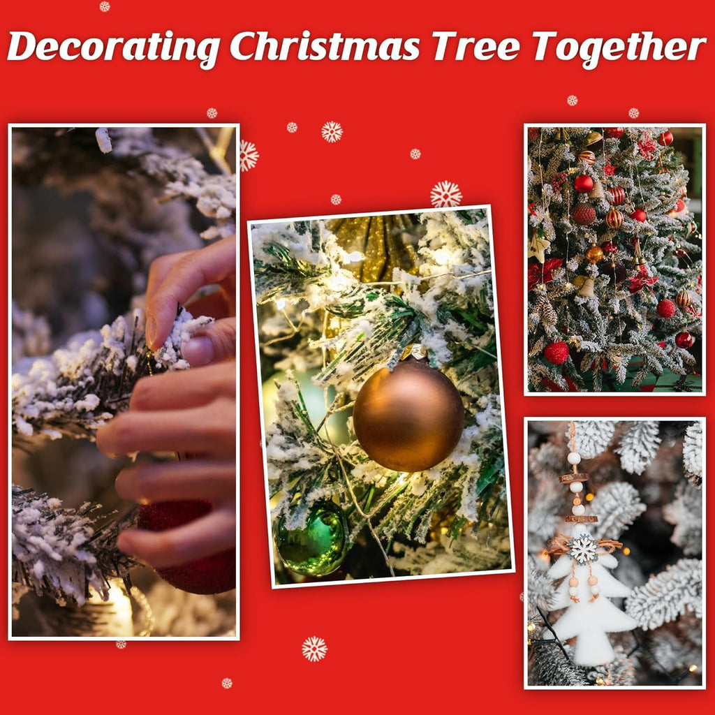 QZYL Christmas Tree Flocking Powder - 5LBS Self-Adhesive Snow for Holiday Decor | White Snow Flock