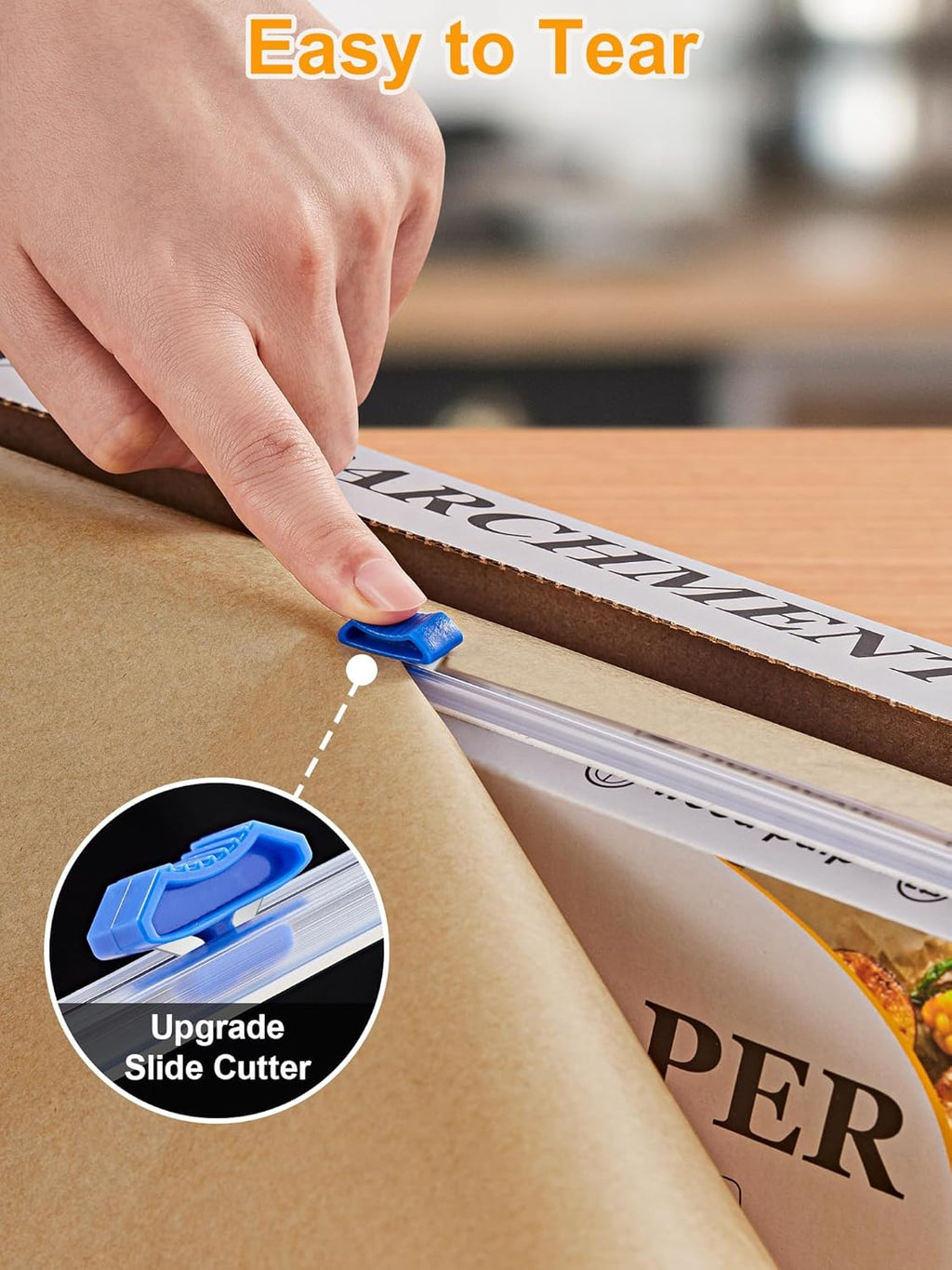 SMARTAKE Non-Stick Parchment Paper Roll - 12" x 240 ft | Ideal for Baking, Cooking & Grilling