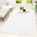 OLANLY Dog Door Mat - Absorbent Non-Slip Chenille Mat for Muddy Paws | 70x46, Quick Dry, White