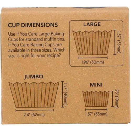 If You Care Unbleached Baking Cups - Large Size, 60 Count, 3 Pack for Eco-Friendly Baking