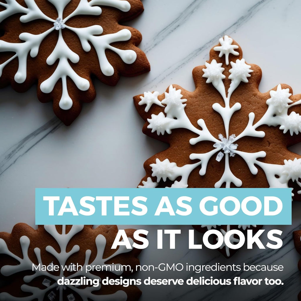 Royal Icing Mix - Premium 12oz Icing for Sugar Cookies | Easy to Use, Naturally Flavored, Gluten-Free
