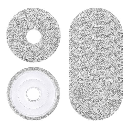 12 Pack Replacement Mop Pads for Dreame L40 Ultra/X40 Ultra/X50 Ultra/L50 Ultra/L10S Ultra/ L10s Pro Ultra Heat/L10S Ultra Gen2/L40S Ultra/X30 Ultra/L10 Ultra Robot Vacuum, Washable Replacement Pads