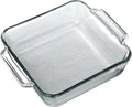 Anchor Hocking 8-Inch Square Cake Dish Set - Durable Glass Bakeware for Perfect Cakes | Set of 3