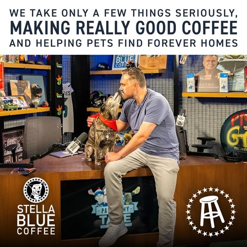 Stella Blue Espresso Sweet Cream Latte Cans, Ready-to-Drink Coffee Energy Beverage, 100% Colombian Coffee, 190mg Natural Caffeine, Gluten Free & Good Source of Protein, 11oz Can, 12 Pack