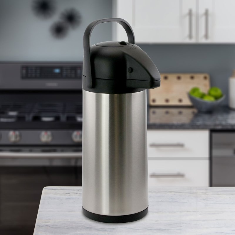 3L Stainless Steel Airpot Hot Water Dispenser for Coffee and Tea