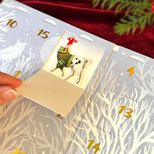 Freshcut Paper 2025 Advent Calendar - Woodland Wonderland 3D Pop-Up Greeting Cards & Notecards