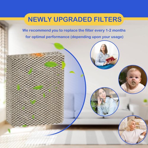 Roninby 35 Water Panel Humidifier Filter Replacement Comapatible with Whole-House Humidifier Models 350, 360, 560, 560A, 568, 600, 600A, 600M, 700, 700A, 700M, 760, 760A, 768 (Pack of 4)