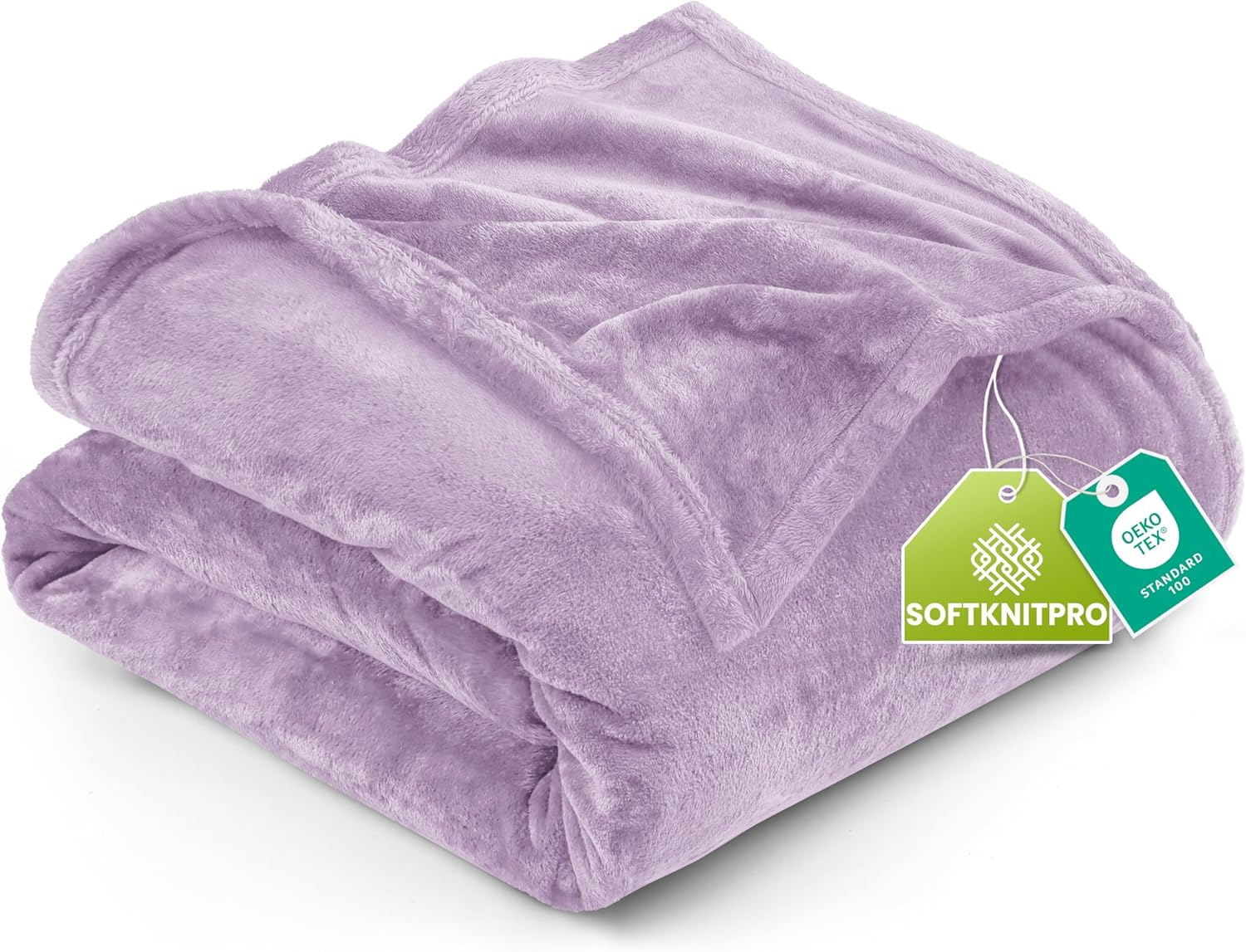 Utopia Bedding Fleece Blanket - Luxury Soft Anti-Static Microfiber | Queen Size Lilac (90x90 Inch)