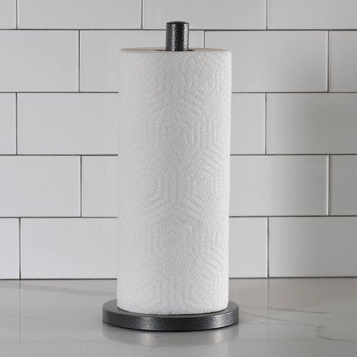 Laura Ashley Speckled Paper Towel Holder Dispenser, Holds 1 Jumbo Roll, Free Standing