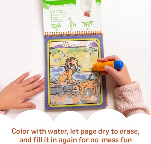 Melissa & Doug Water Wow! Reusable Safari Activity Pad - Eco-Friendly & Fun for Kids