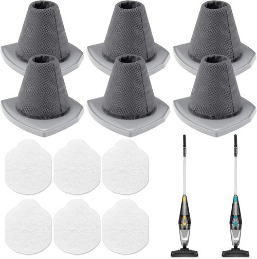 Eureka Vacuum Filter Set - 6 Filters + 6 Pre-Motor Filters for NES215A/NES210/NES212/NES215 Blaze