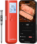 ThermoMaven Smart Bluetooth Meat Thermometer - 10X Enhanced Signal, Certified Accuracy ±0.5°F | WiFi Unlimited Range for BBQ & Grill