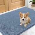 OLANLY Dog Door Mat - Absorbent Non-Slip Washable Doormat for Muddy Paws | 24x16, Airy Blue