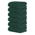 Tens Towels Pack of 6 Hand Towels, 100% Cotton, Lighter Weight, Quick to Dry, 16 x 28 Inches, Super Soft & Absorbent, Perfect for Bathroom & Kitchen (Hunter Green)