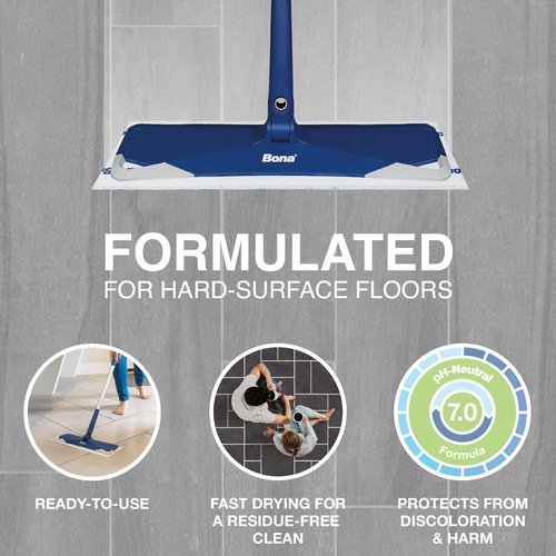 Bona Multi-Surface Floor Disposable Wet Cleaning Pads - 12-Pack - Residue-Free Floor Cleaning Solution for Stone, Tile, Laminate, and Vinyl Floors