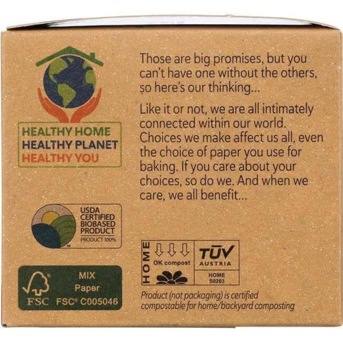If You Care Unbleached Baking Cups - Large Size, 60 Count, 3 Pack for Eco-Friendly Baking