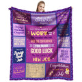 Dfaqehk New Job Gift for Women, Congratulation Promotion Gifts for Women, New Job Gifts for Her, Gift for Coworker Leaving, Job Promotion Presents Throw Blanket 60" x 50"