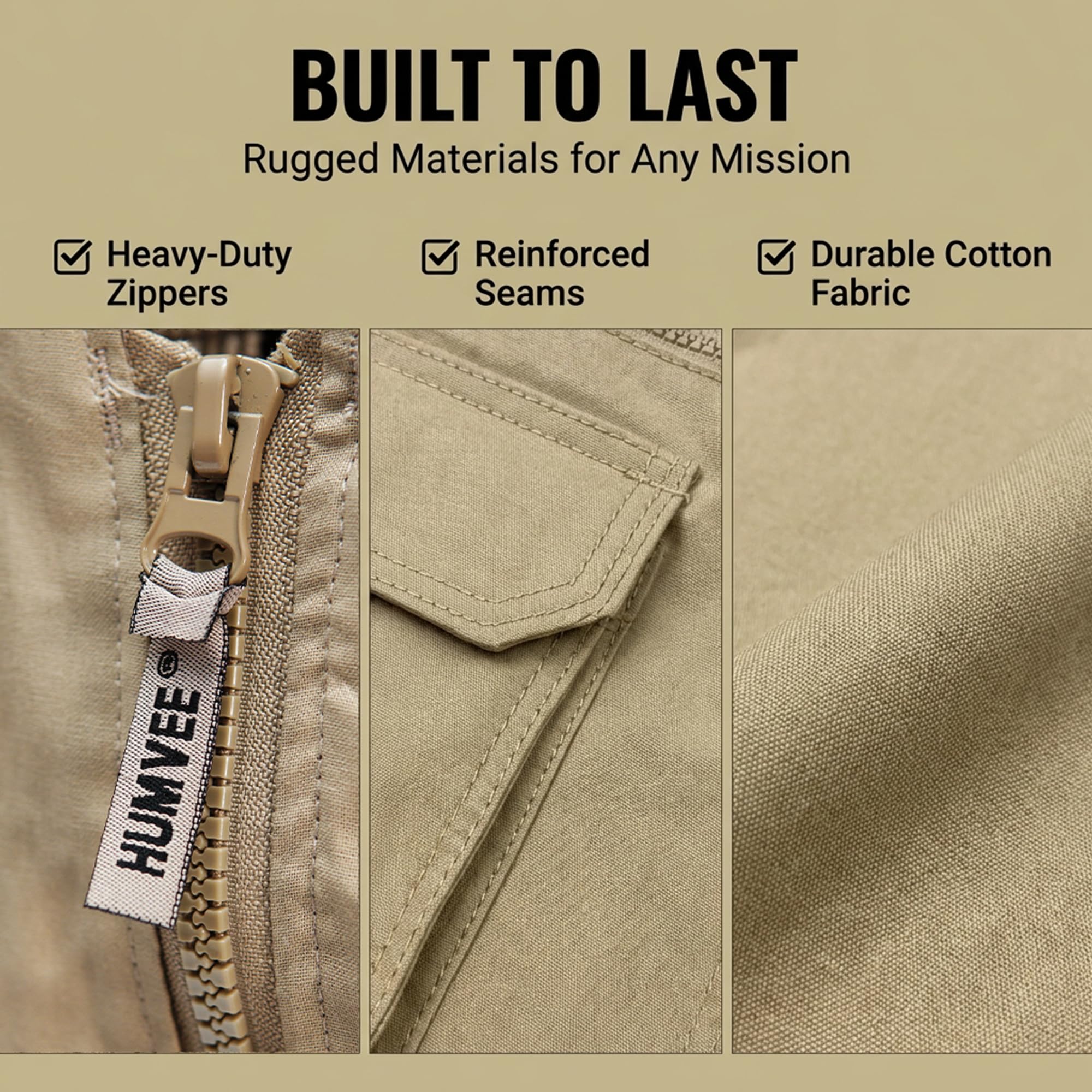Humvee Photography Utility Vest With 21 Pockets | Perfect for Travel, Safari, Hunting, Camping & More 100% Cotton, Comfortable & Sturdy, Tactical & Safari Jacket | Vest for Men & Women