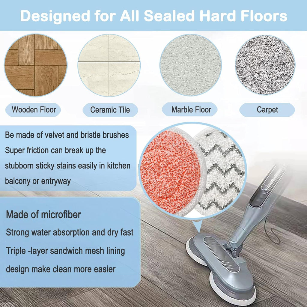 Shark S7001 Steam Mop Pads - 10 Pack Replacement Pads for S7001, S8201, S7000 Series | Enhanced Scrubbing Power