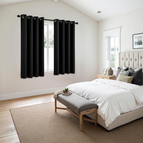 MIULEE Blackout Curtains - Thermal Insulated Room Darkening Drapes | 63-Inch Grommet Panels (2-Pack)
