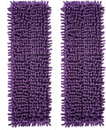 AmaVins Microfiber Sweeping Pads - 2 Pack Reusable Mop Pads for Multi-Surface Floors | 18 Inch, Washable & Pet Hair Friendly