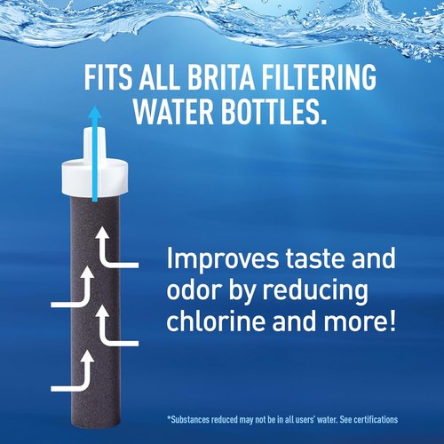 Brita Premium Filtering Water Bottle - BPA-Free, Reusable, Night Sky, 36 oz | Replaces 300 Plastic Bottles